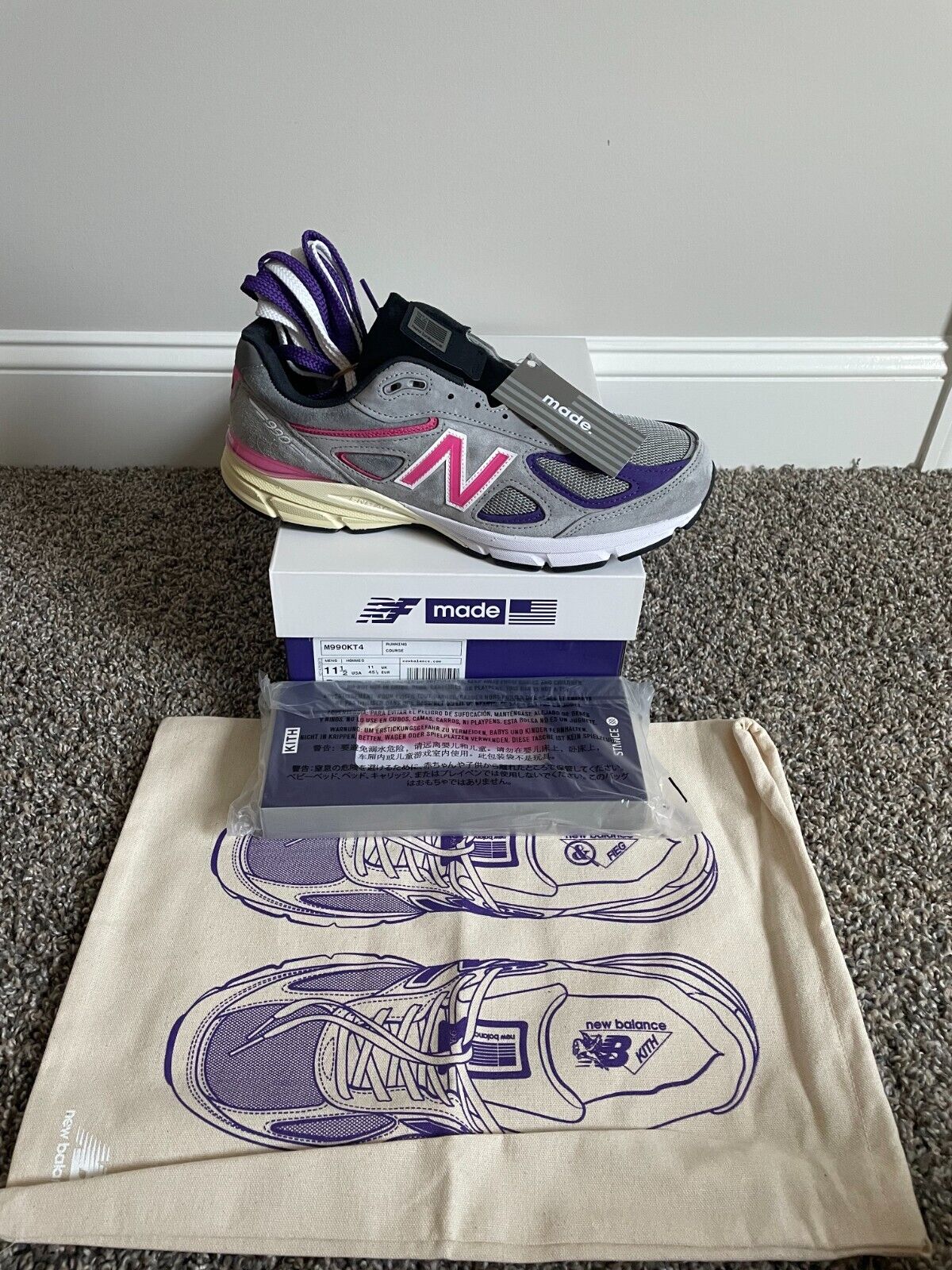 KITH × New Balance 990V4 United Arrows - スニーカー