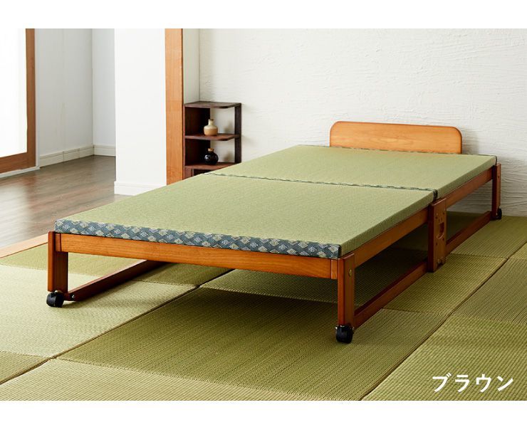 30%OFF SALE セール 中居木工 折りたたみベッド 畳ベッド ヘッドレス