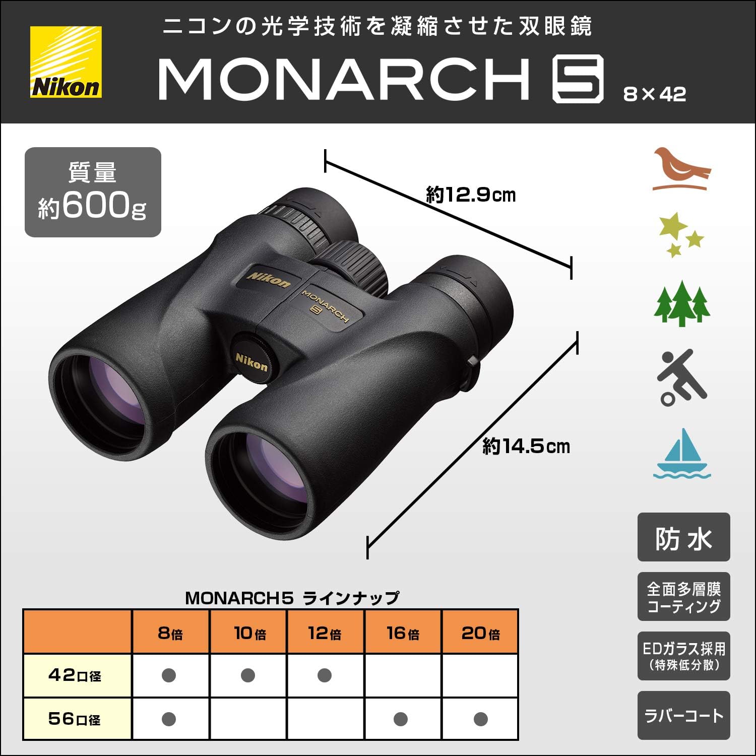 Nikon 双眼鏡 モナークM7 10x42 ダハプリズム式 10倍42径 MONARCH M7