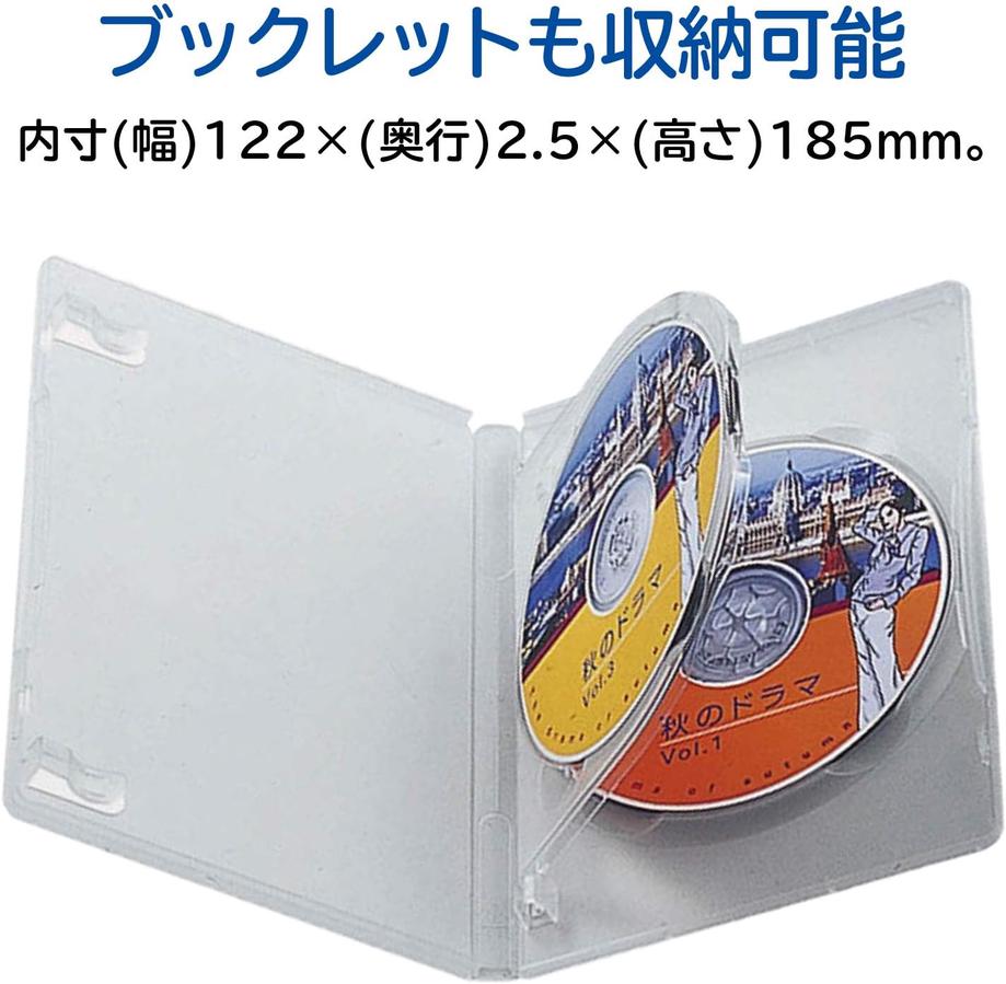 日本 エレコム CCD-DVD01CR DVDトールケース メーカー在庫品