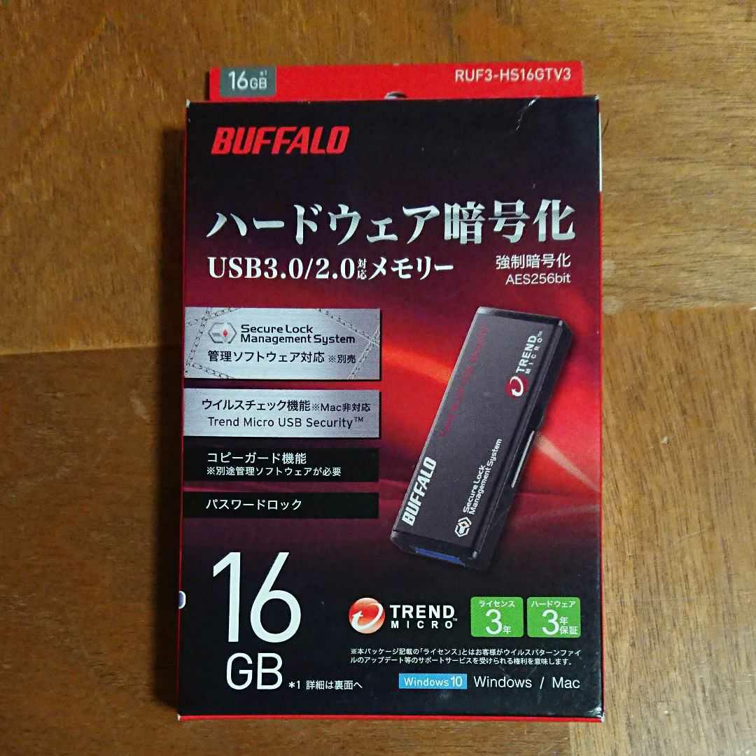 バッファロー BUFFALO ウイルスチェック機能付きUSBメモリー