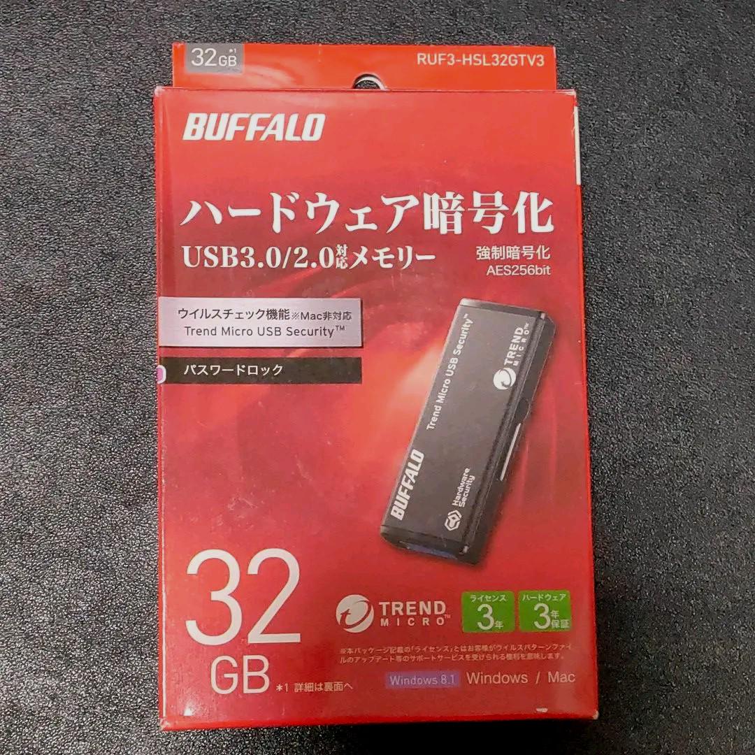 通販格安】 BUFFALO USBフラッシュメモリ(32GB) RUF3-HS32GTV