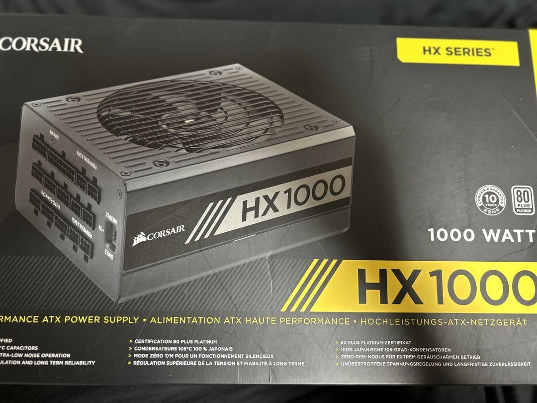 【格安SALEスタート】 新品 CORSAIR 80PLUS 1000W コルセア HX1000 1000W PC 電源 HX1000 コル