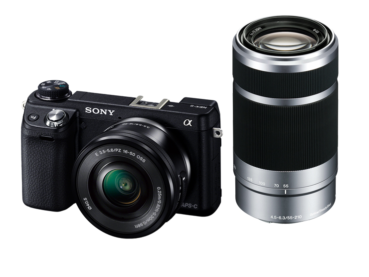 高額売筋】 非常に良い ソニー SONY ミラーレス一眼 α NEX-6 ダブル