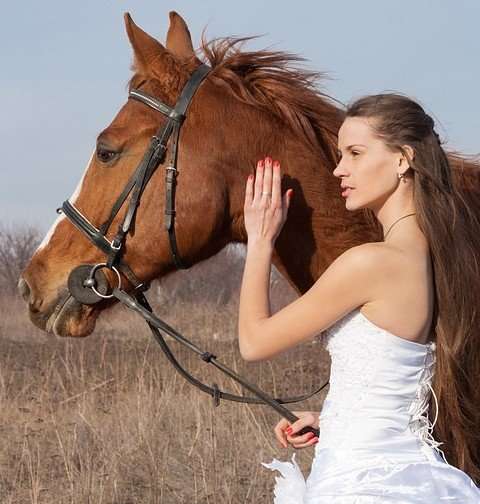Mariée à cheval